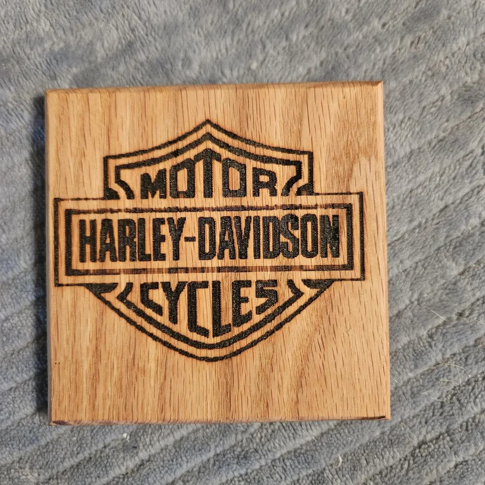 Harley-Davidson Wooden Coasters Set